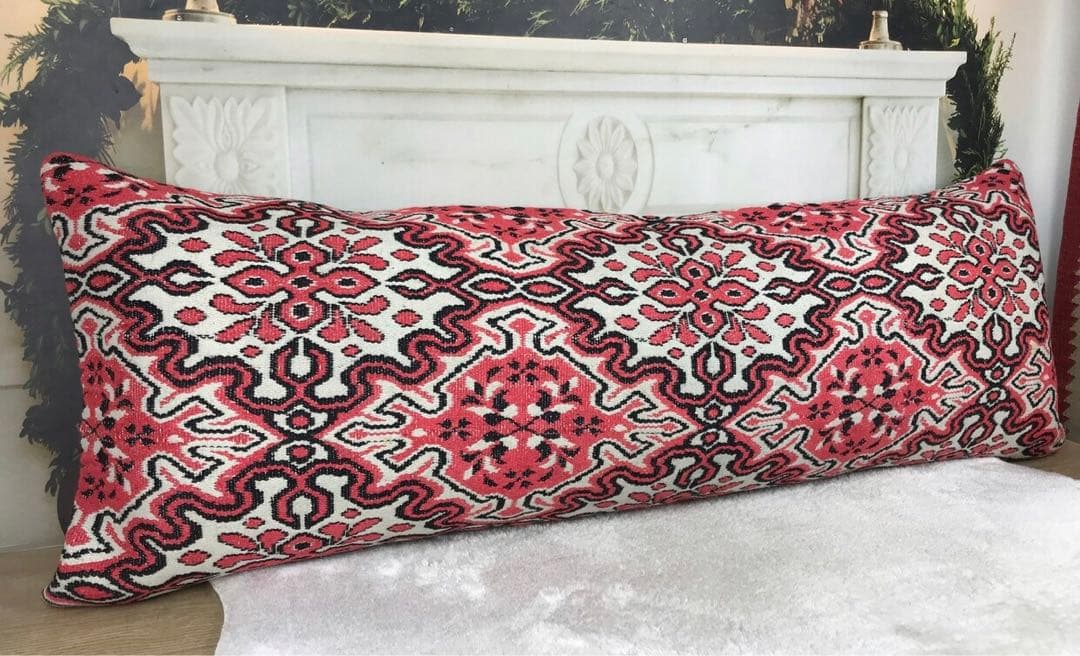 特注120cm アラベスク　ウシャク産オールドキリム　超ロング　カバーのみ