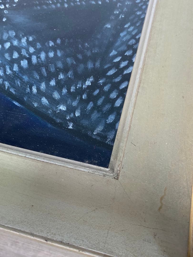 1746❣️ 能面師 青木聖能  油絵