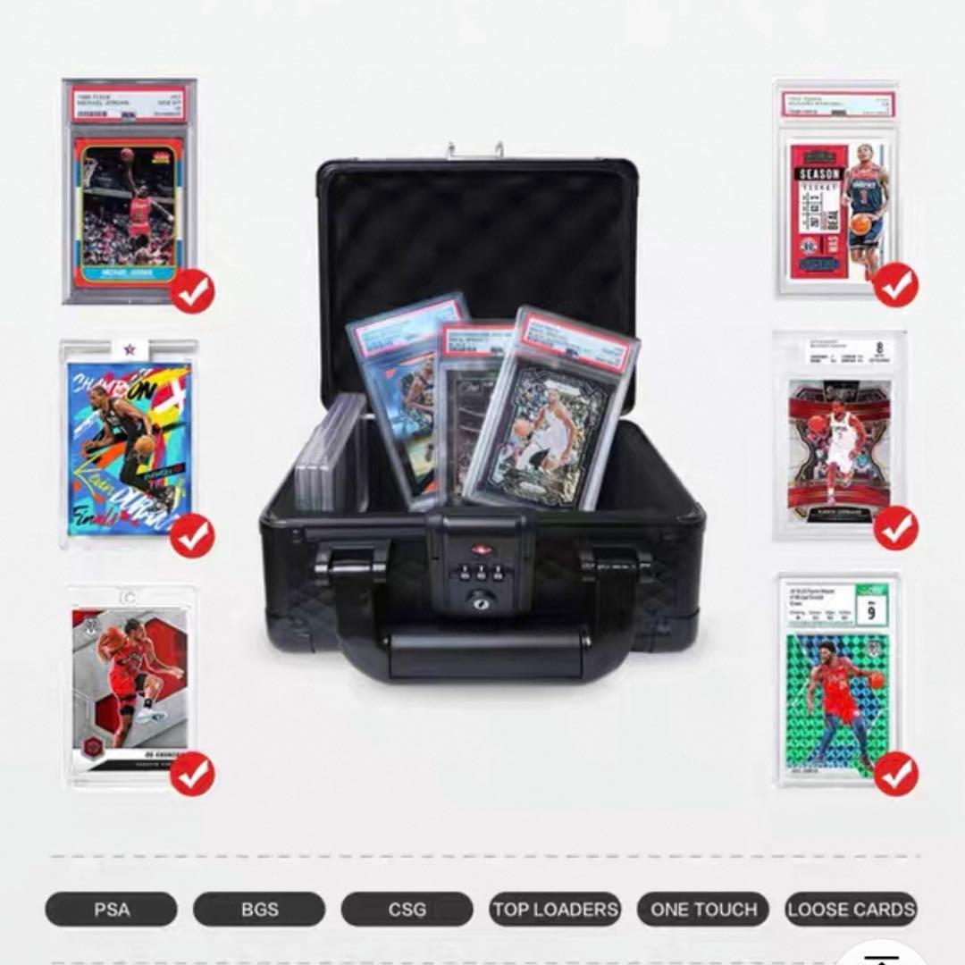 PSA BGS 鑑定済み用 アタッシュケース ストレージボックス アルミ製 黒