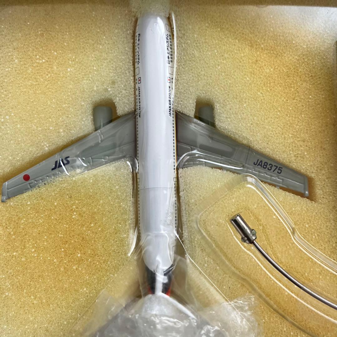 日本エアシステム JAS 飛行機 機内品 時計 置き時計 ダイキャスト 希少品