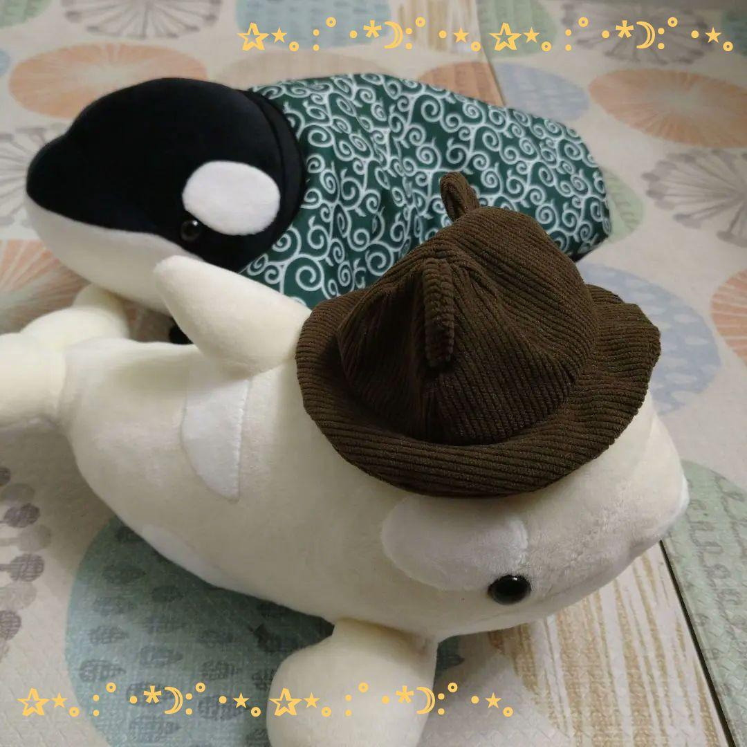 名古屋港水族館 特賞の黒と3等の白セット シャチ 名古屋港水族館