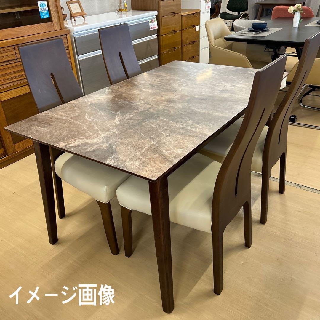 新品☆大理石柄テーブル メラミン仕様 モダンスタイル スタイリッシュ 4人用