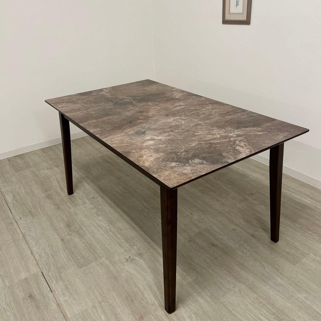 新品☆大理石柄テーブル メラミン仕様 モダンスタイル スタイリッシュ 4人用