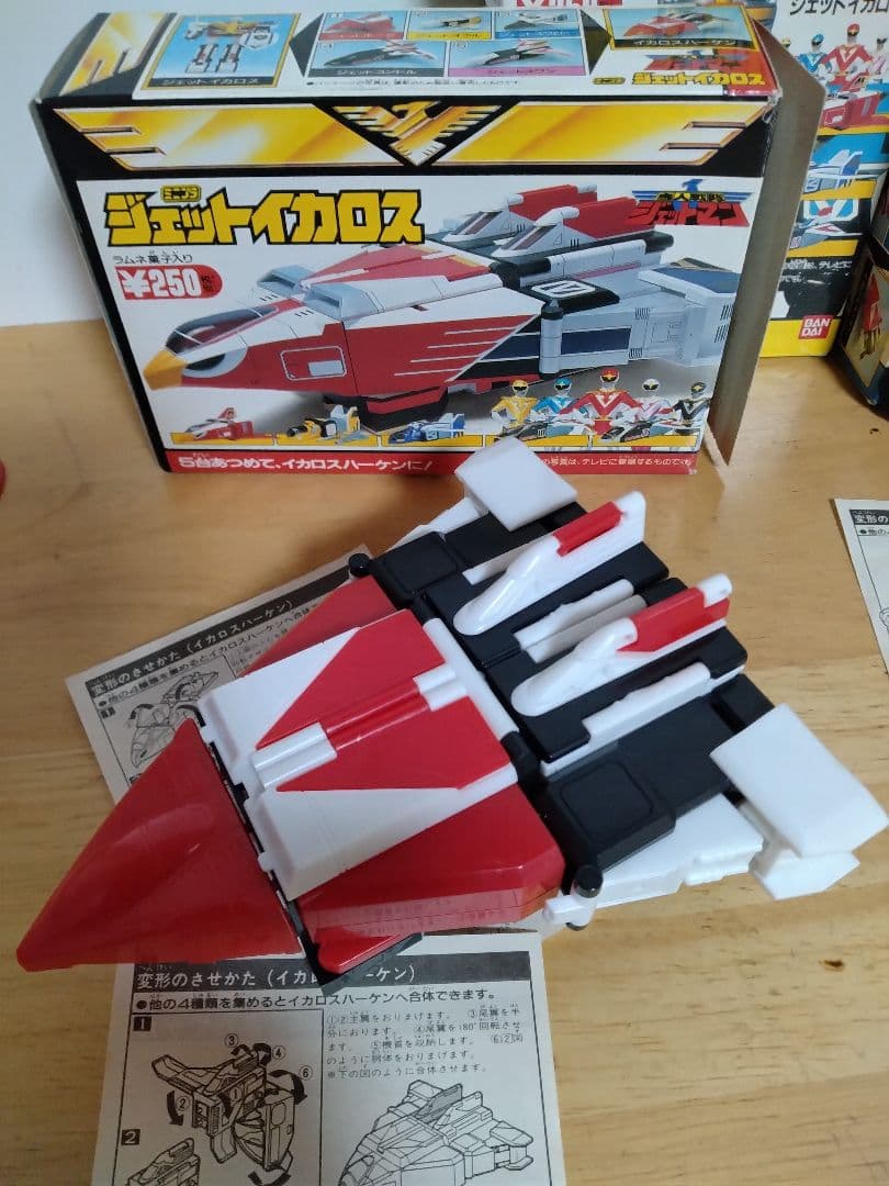 日*4様 鳥人戦隊ジェットマン ジェットイカロス 5セット 食玩｜日