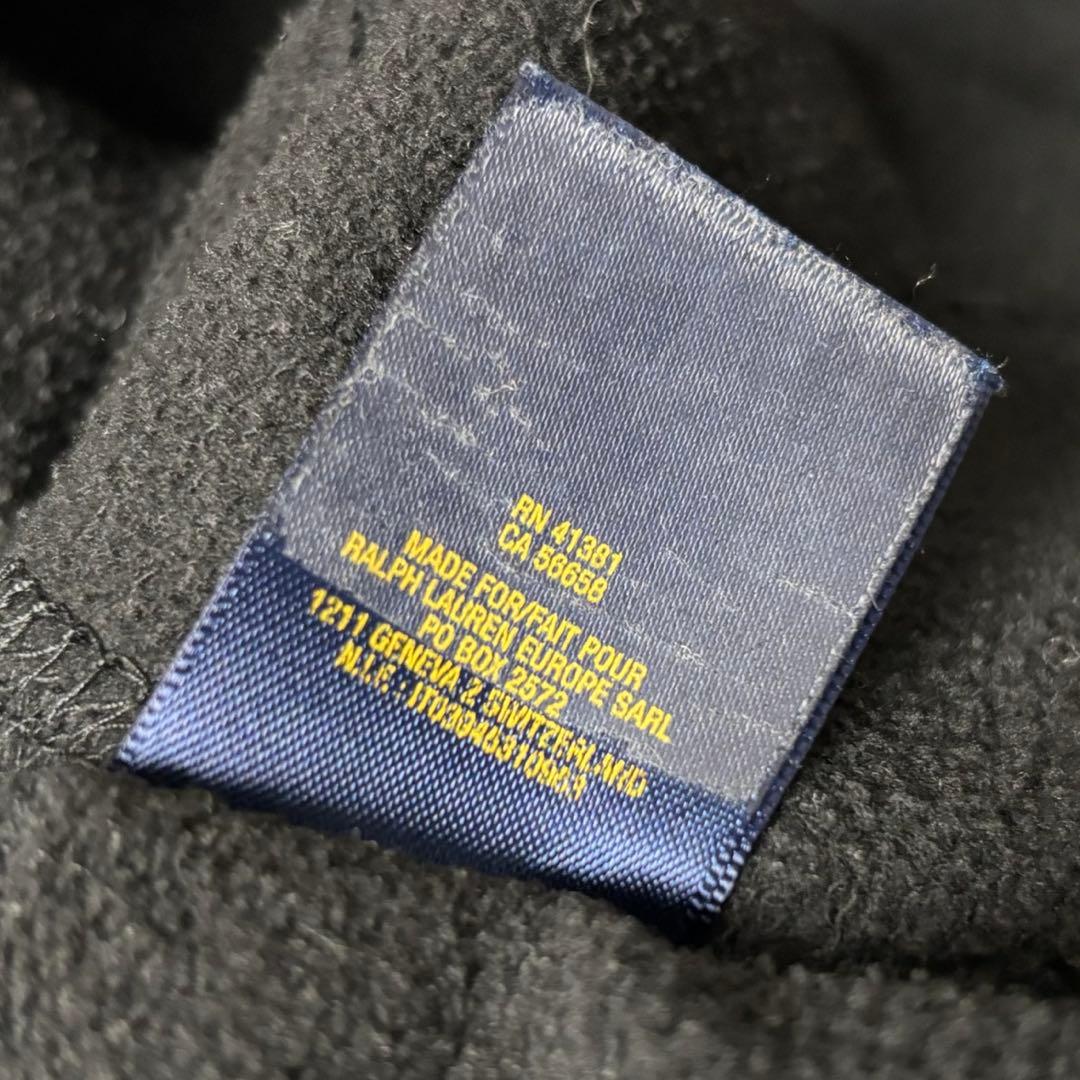 超美品 ラルフローレン ジップパーカー 黒 M