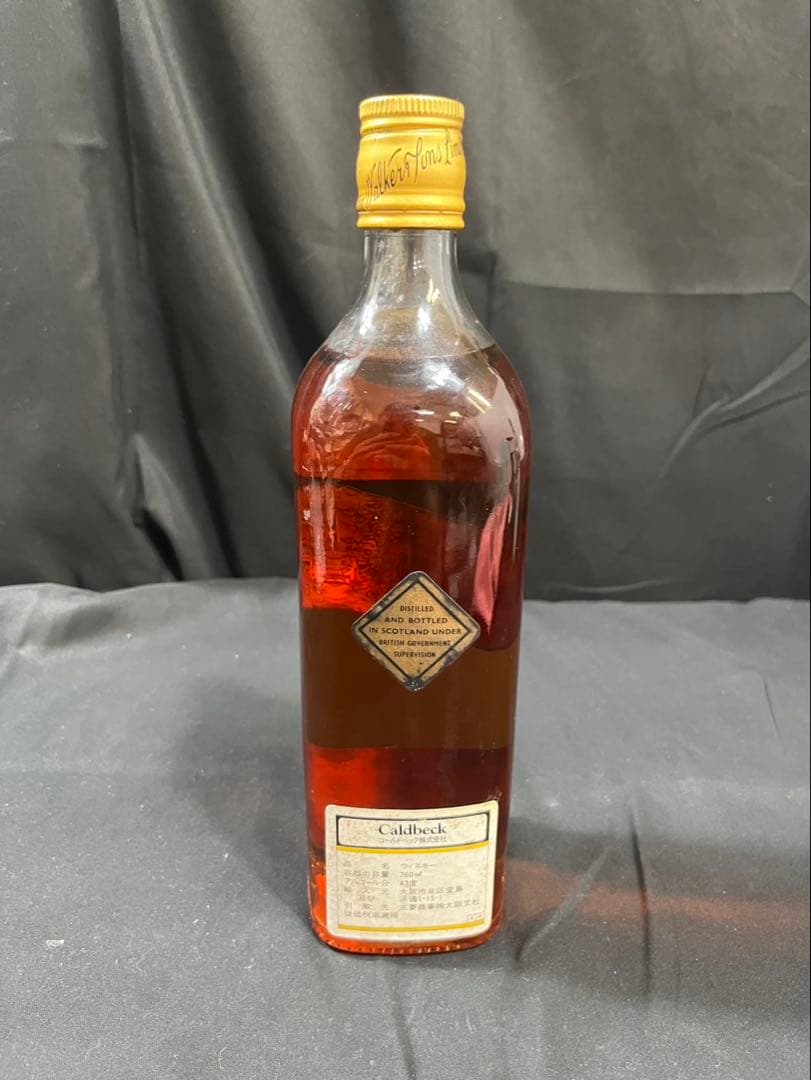 未開封品】ジョニーウォーカー ブラックラベル 金キャップ 白紋章 特級