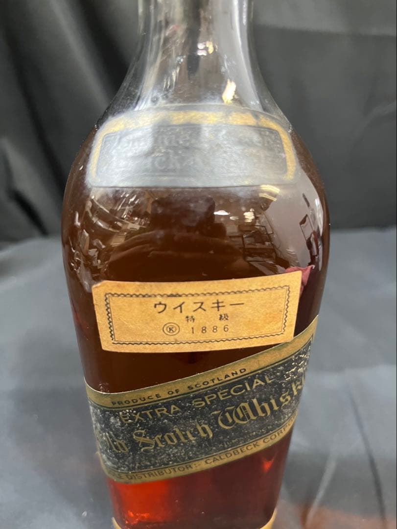 未開封品】ジョニーウォーカー ブラックラベル 金キャップ 白紋章 特級