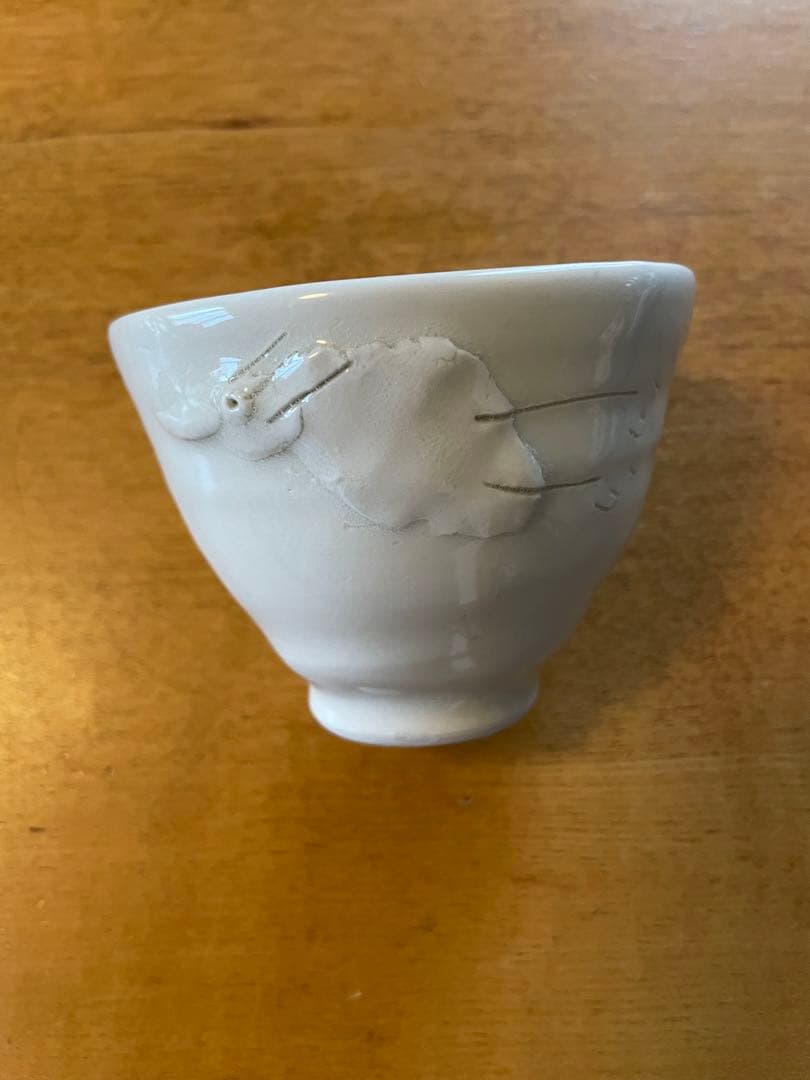 陶芸作家 吉川千香子 青白磁 皿 プレート 鳥