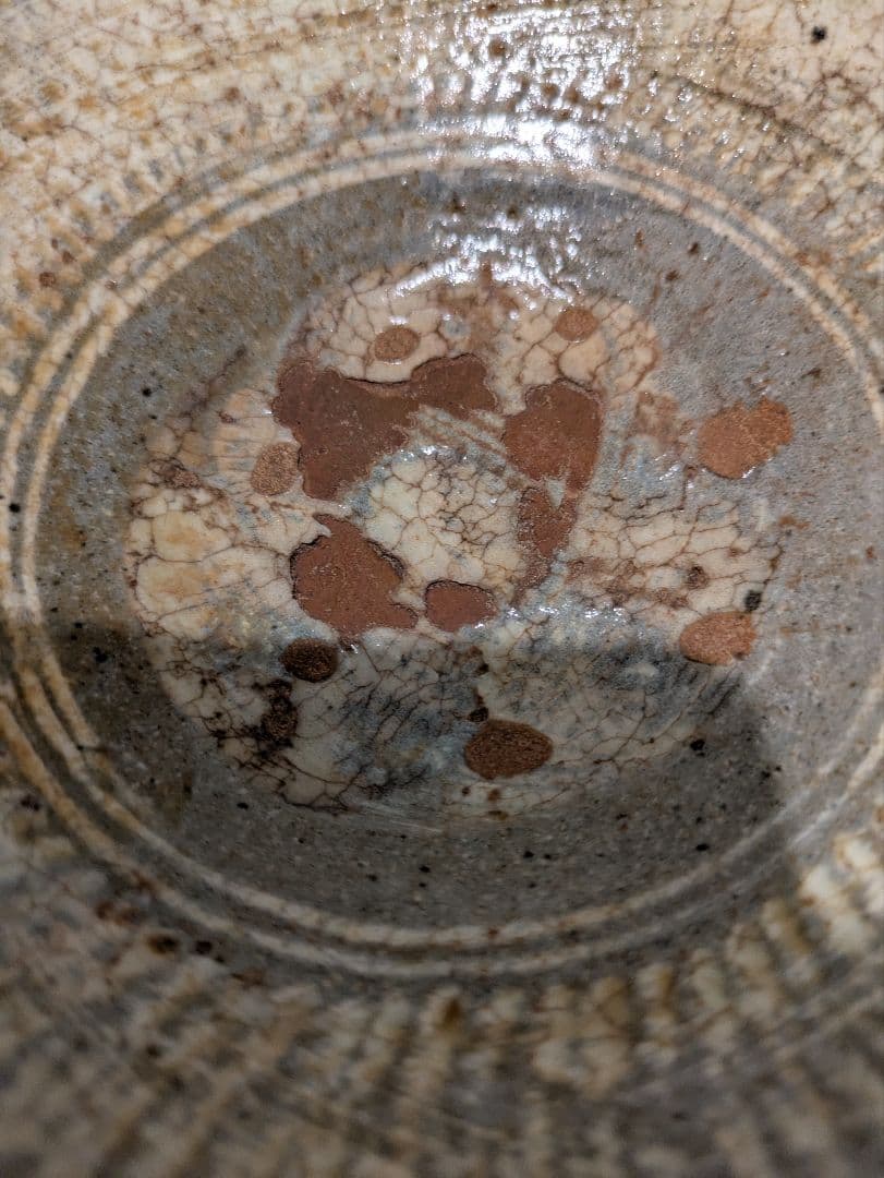 時代物 李朝 三島 高麗 平茶碗 夏茶碗 古美術品