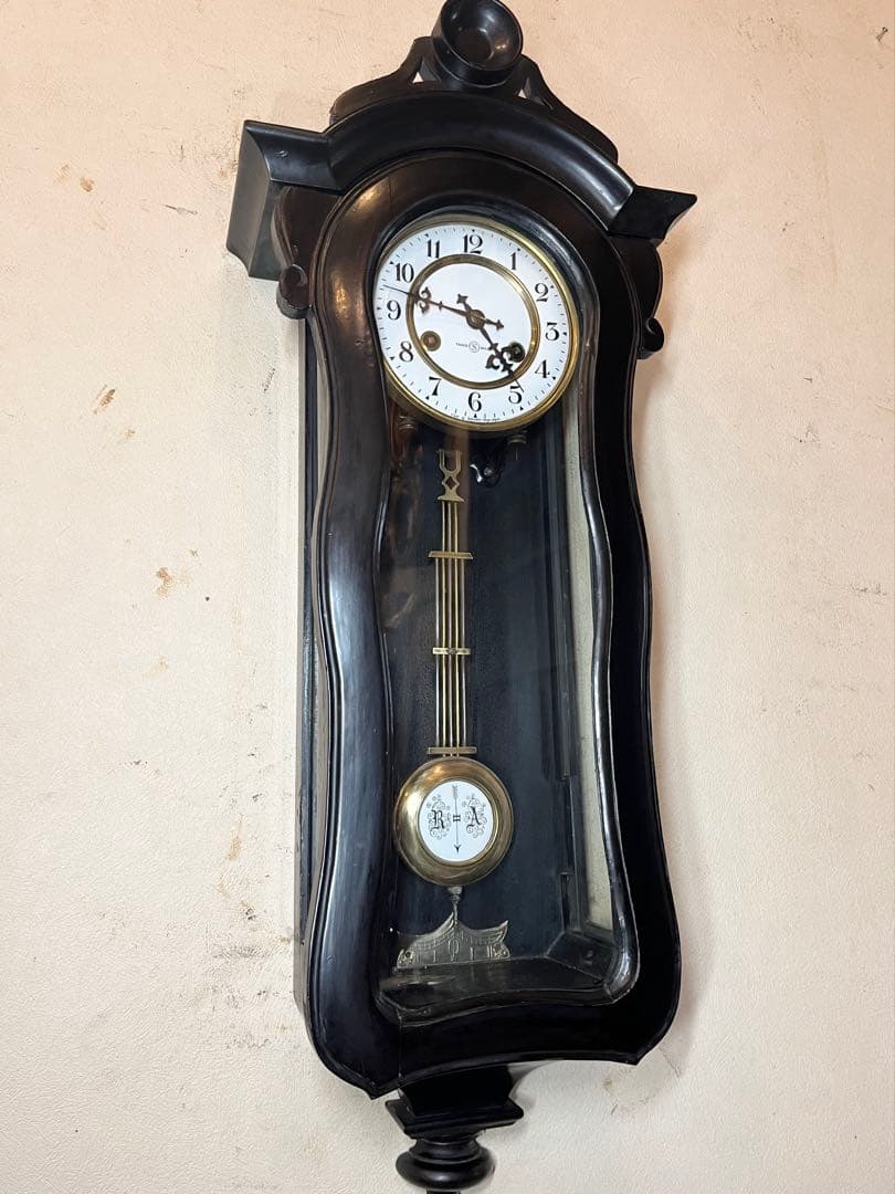 精工舎　ひさご　柱時計　古時計　振り子　ゼンマイ　ボンボン　ユンハンス　レトロ