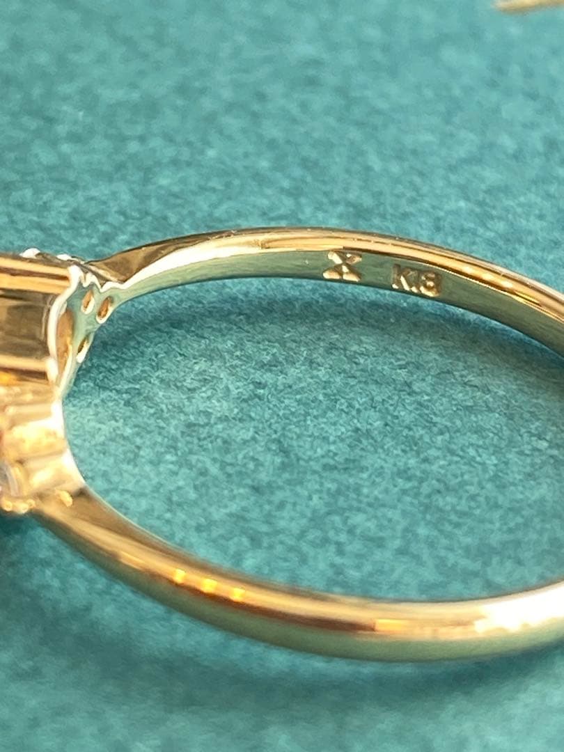 美品⭐︎BIZOUX ビズー K18YG シャンパンガーネット フラヴィリング