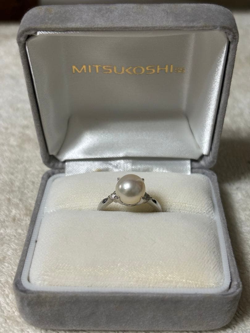 真珠指輪　pt900 MITSUKOSHI