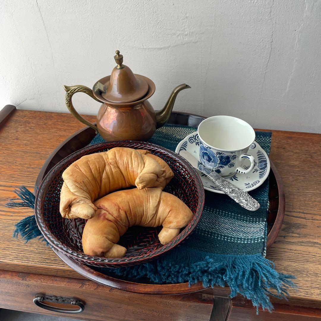 木製 名栗加工 丸盆 大型 古道具風 鑿跡 荒削り ワイルド 古材風