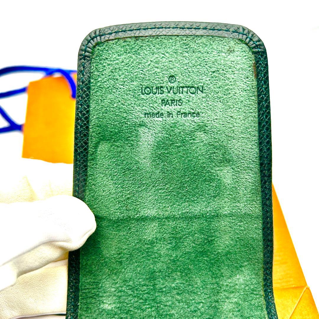 未使用級 ルイヴィトン ペンケース カードケース エテュイスティロ 緑 エピ