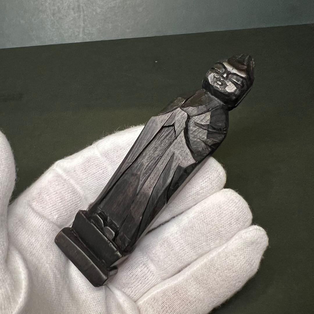 ◎江戸期 木彫木造 御守地蔵尊【六道一尊・念持仏】◎空