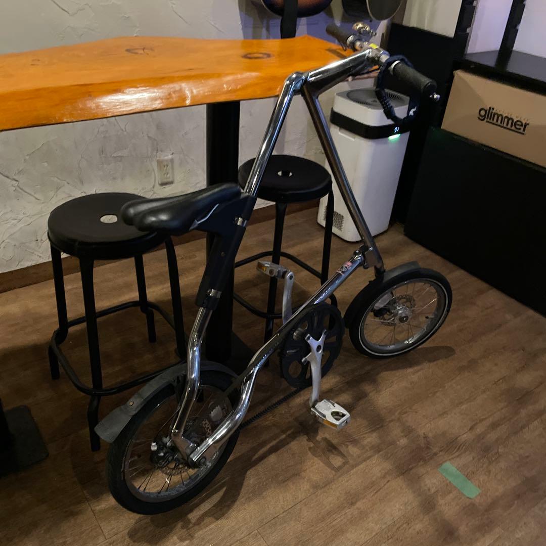 ストライダー　折りたたみ自転車 シルバー