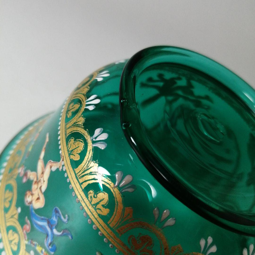 イタリア ベネチアングラス ヴェネツィア ムラノ エナメル彩 金彩 皿