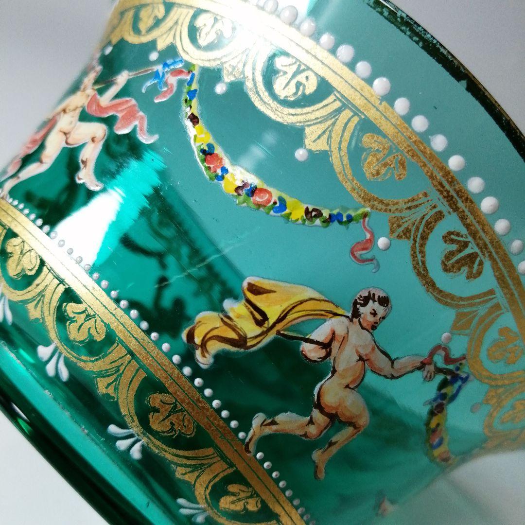 イタリア ベネチアングラス ヴェネツィア ムラノ エナメル彩 金彩 皿