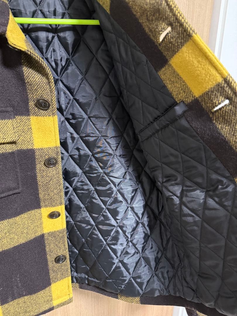 N. WOOLYHOOD 黒と黄色のチェックジャケット