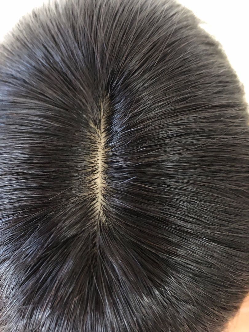 人毛100%ショートウィッグ　人毛100%ヘアピース　部分ウィッグ