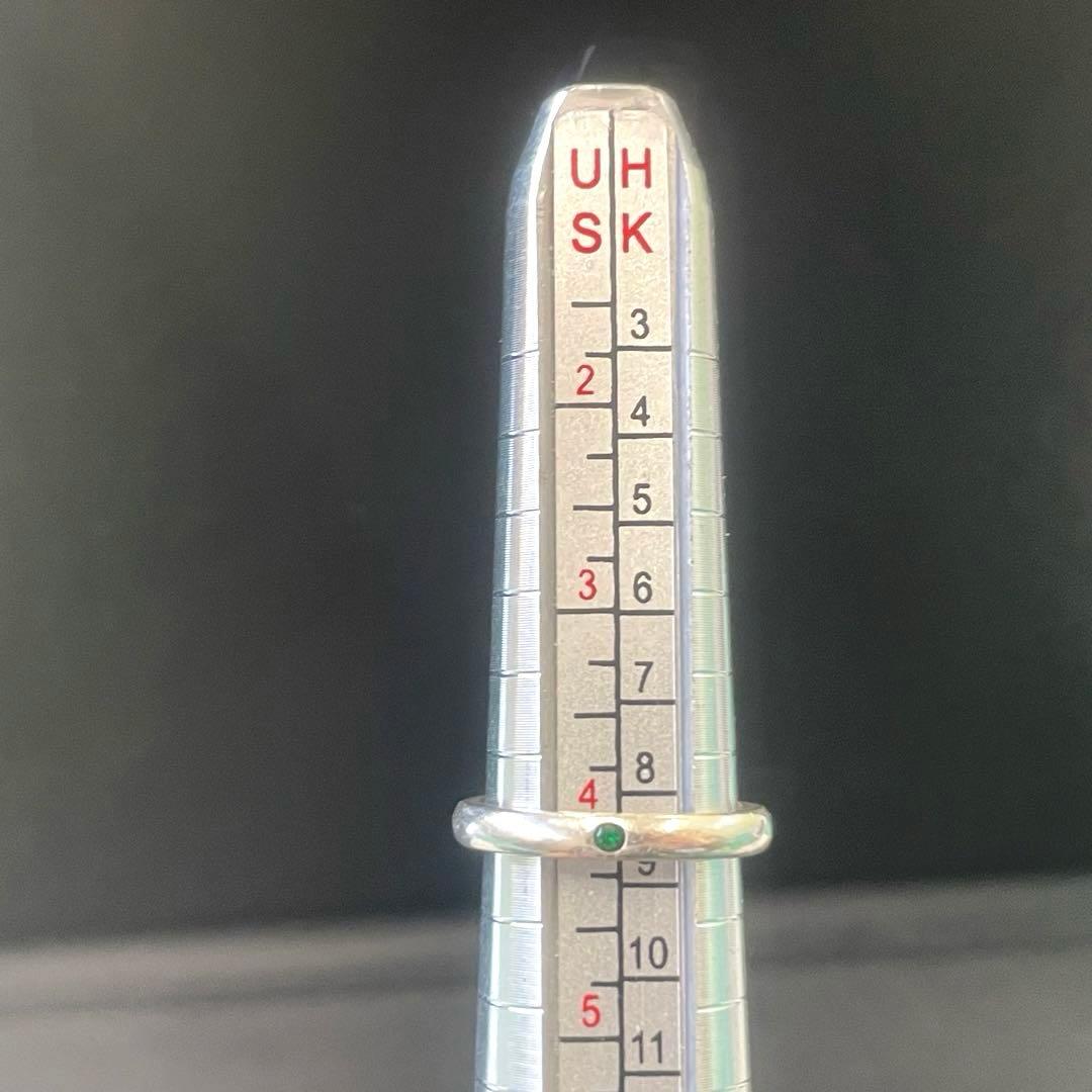 【H】Tiffany ティファニー スタッキング バンド エメラルド SV925