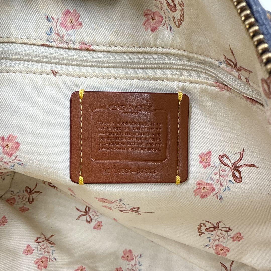 COACH coach コーチ ハンドバッグ ショルダーバッグ デニム