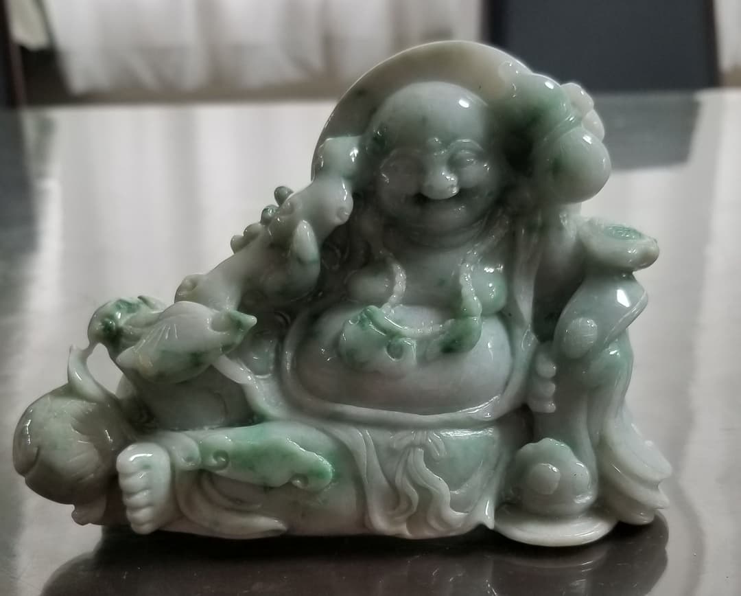 布袋様置物翡翠