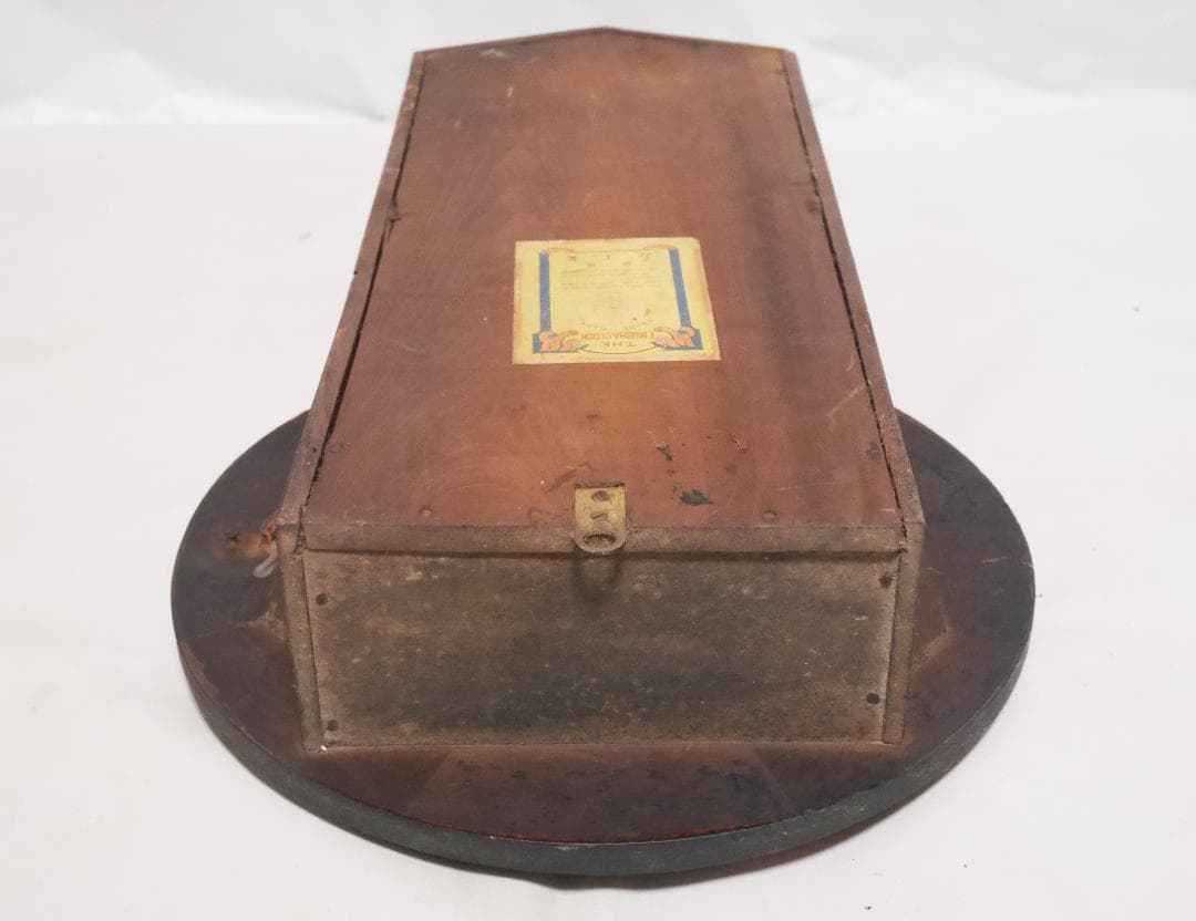 動作品★アンティーク　EIKOSHA　英工舎　ゼンマイ式　柱時計◆中古