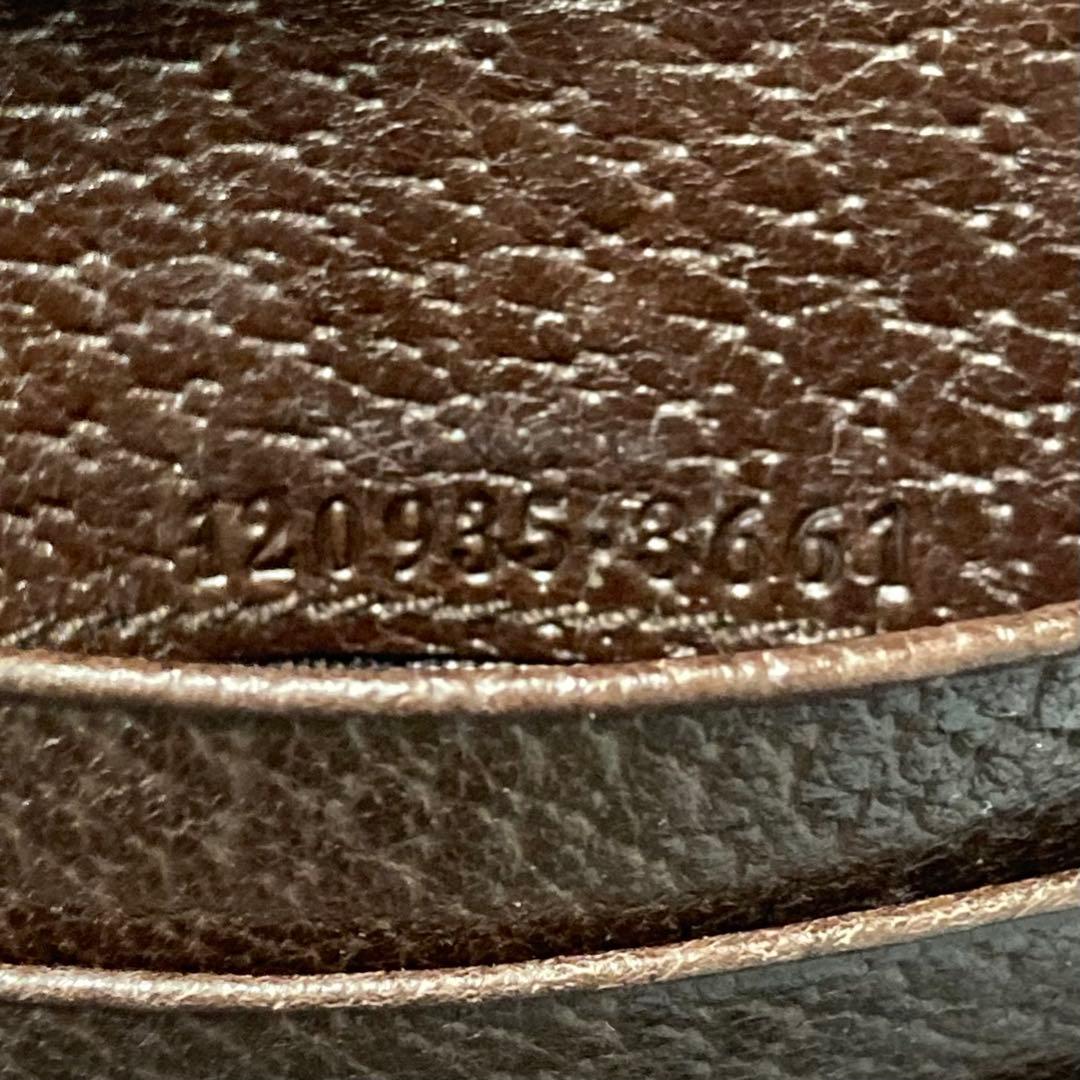 極美品 GUCCI グッチ 二つ折り 三つ折り キャンバス 茶色 財布 箱付き