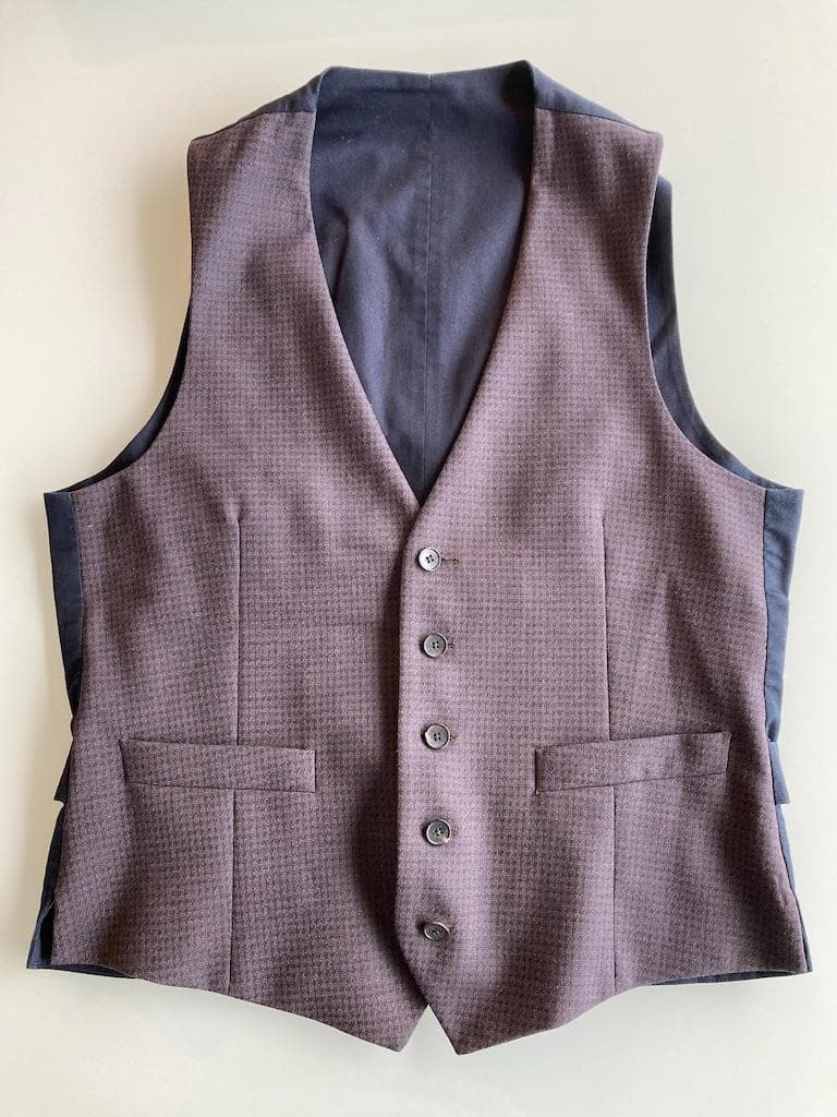 最高 のファッション - LARDINI ジレ ベスト 46 ラルディーニ ブラウン