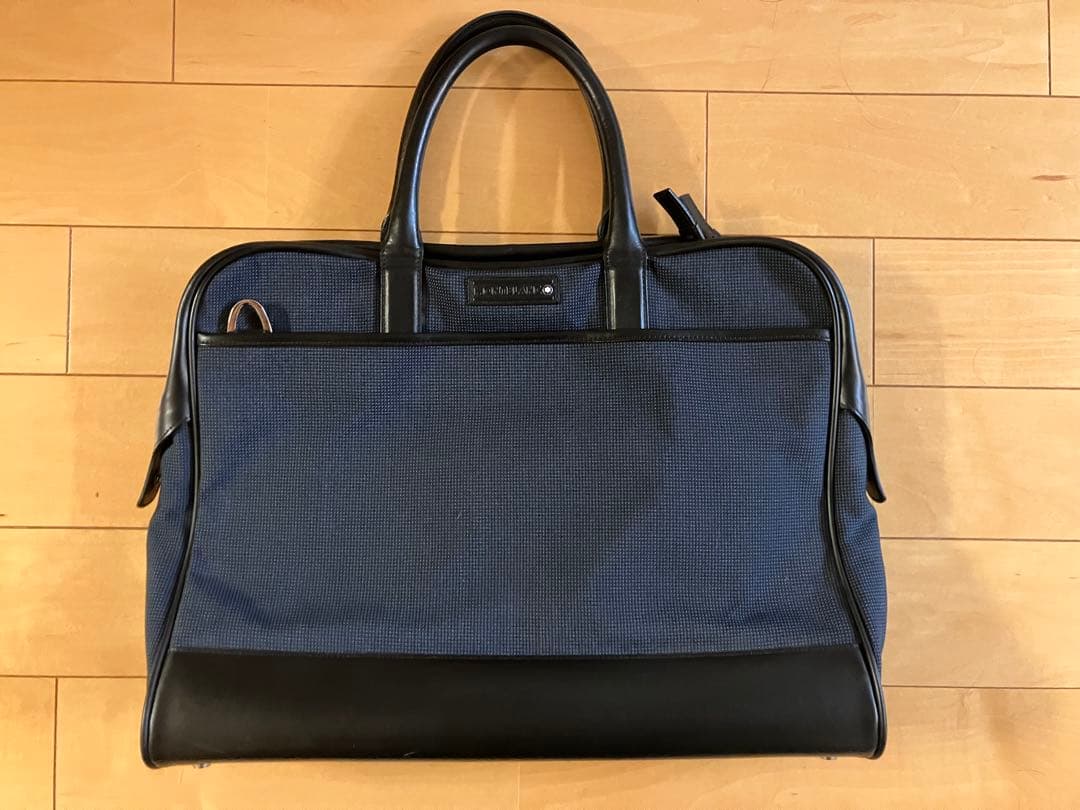 モンブラン A4可 ビジネス　ブリーフケース ナイロン レザー ネイビー