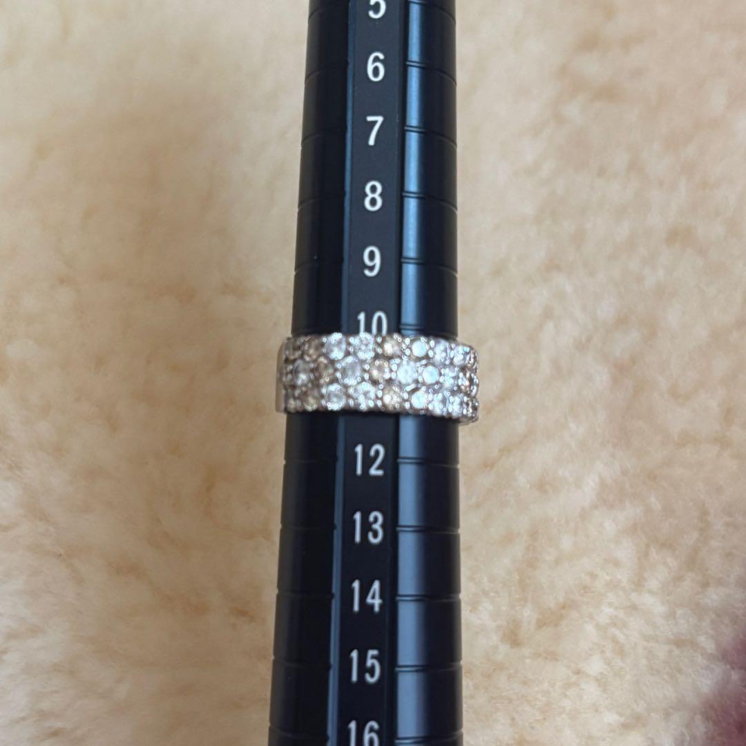 きみさん K18WGダイヤモンド ブラウンダイヤ リング フラワーモチーフ