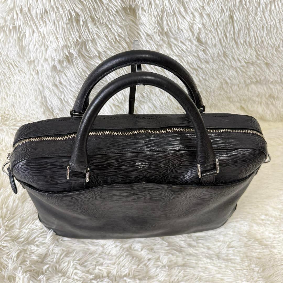 ペッレモルビダ キャピターノ 2way A4ブリーフケース ショルダー ブラック