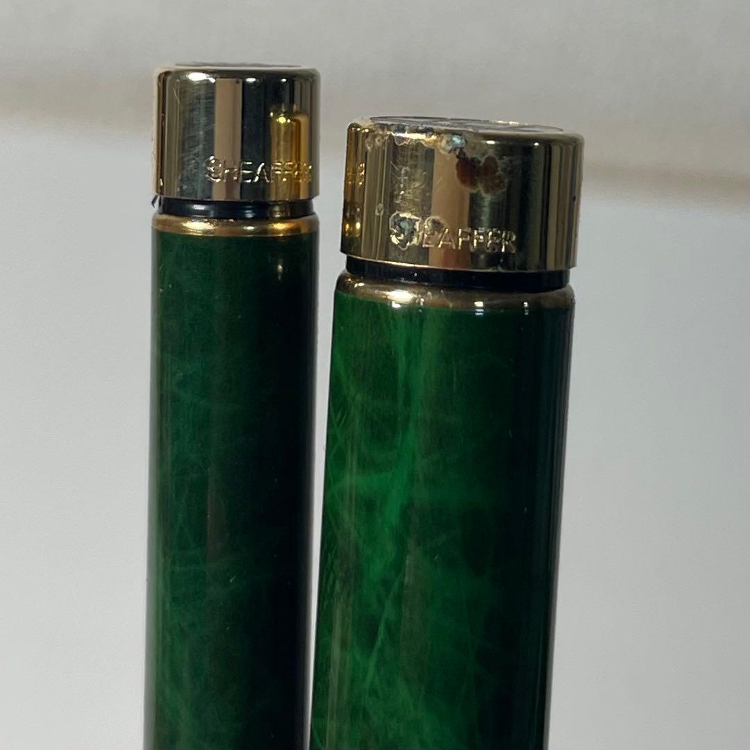 ①14K Sheaffer Targa 万年筆 ボールペン セット シェーファー