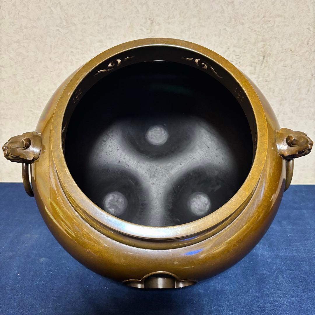 人間国宝高橋敬典/風炉/茶釜 /唐銅鬼面風炉/風炉釜/野々田電熱器/敷板/