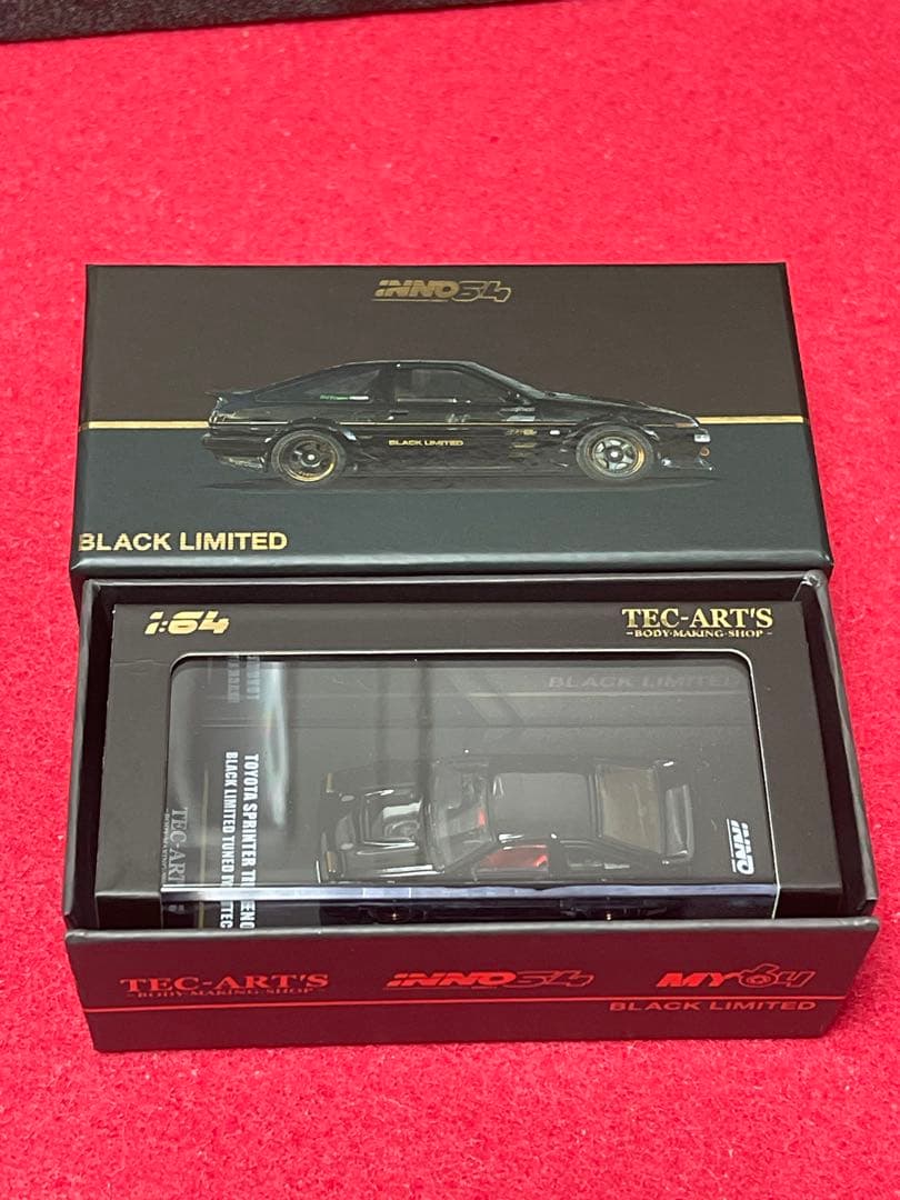 t*k様 トヨタ スプリンター トレノ AE86 ブラックリミテッド 1:64