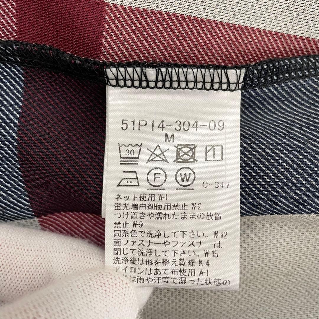 ブラックレーベルクレストブリッジ パーカー フルジップ チェック 黒 Mサイズ