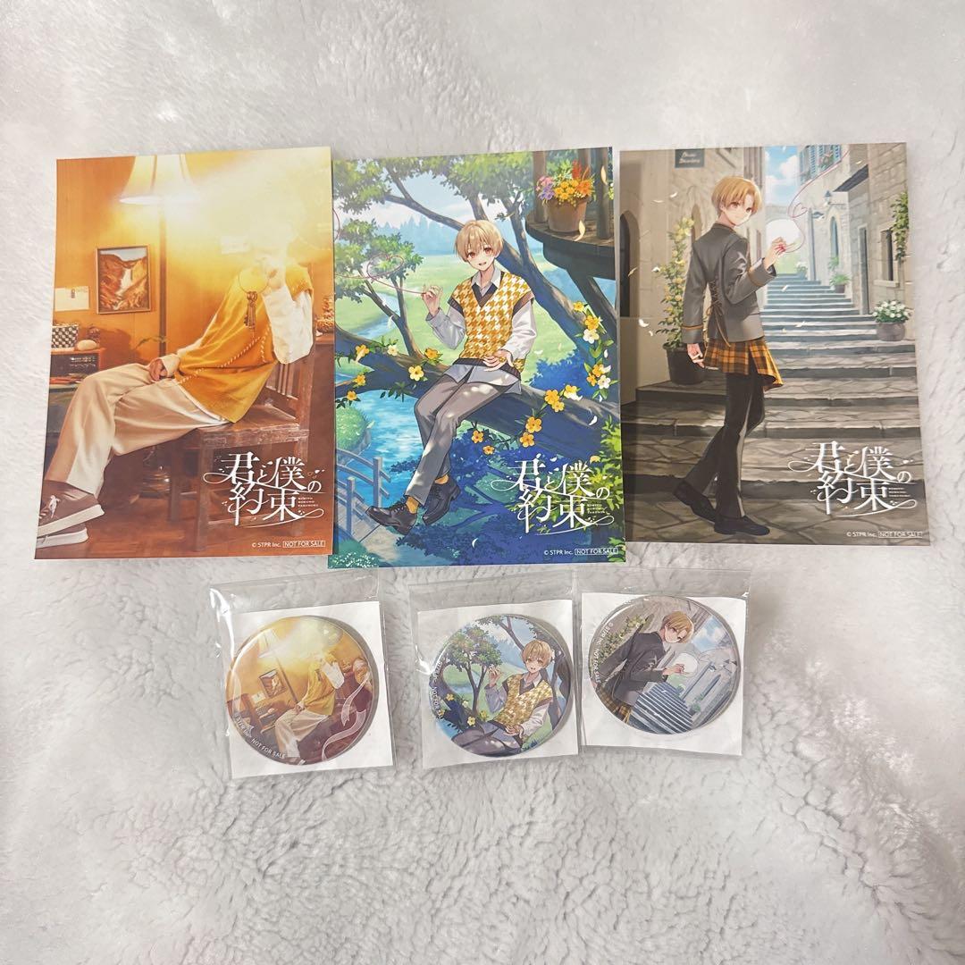 るぅとくん 君と僕の約束 アニメイト 特典 缶バッジ ブロマイド 3種