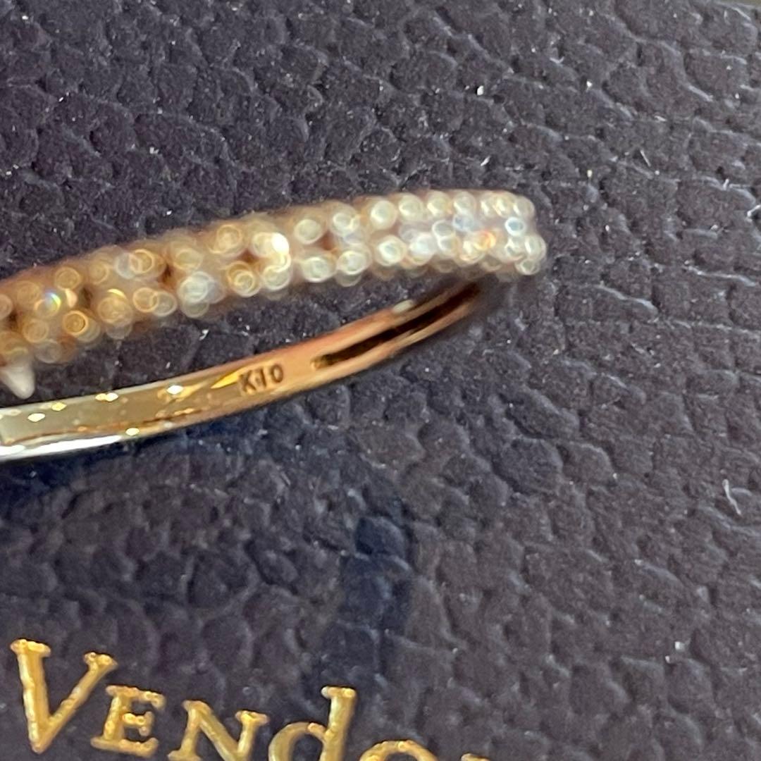 Vendome Aoyama K10 ハーフエタニティリング7号YG