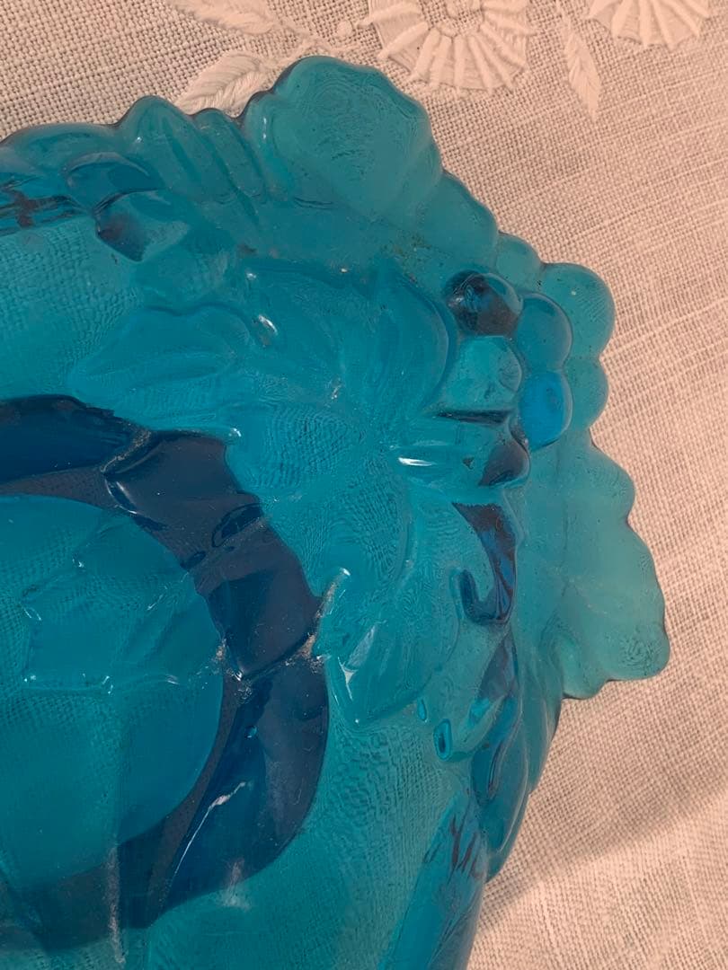 フランスアンティーク ハンドモチーフ トレイ ガラス製 ブロカント