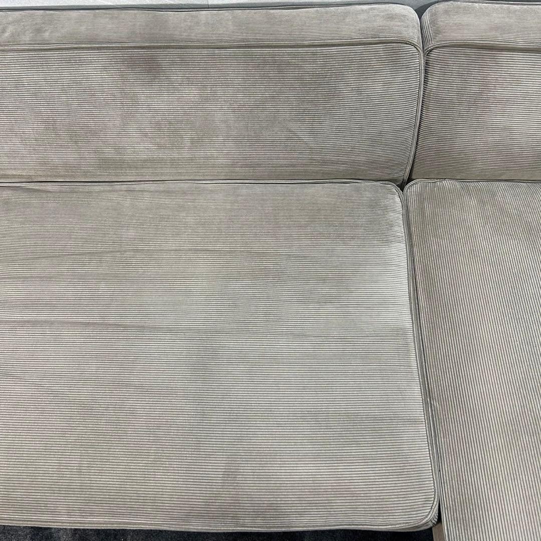 FALT カウチソファ コーデュロイ 4人掛け 北欧 モダン 家具 d4055