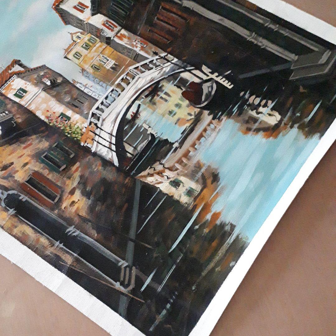 【油絵】イタリアベネチアの景色