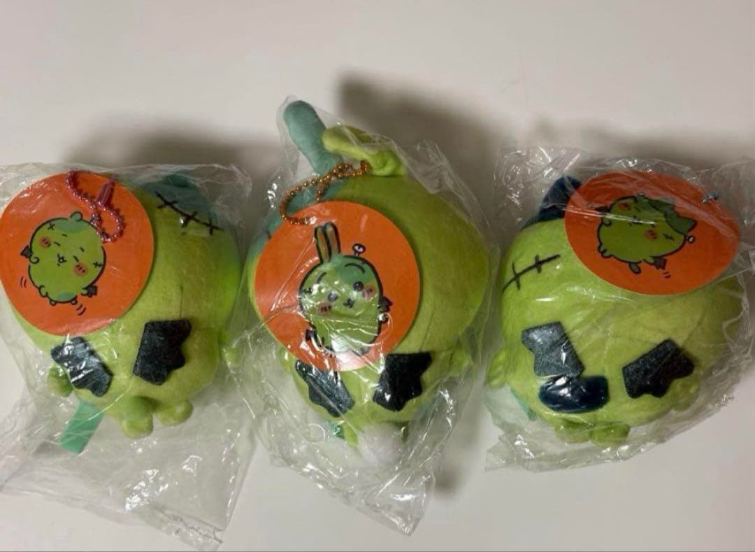ちいかわ　仮装たのしい～！ゾンビなちいかわハチワレうさぎ3個