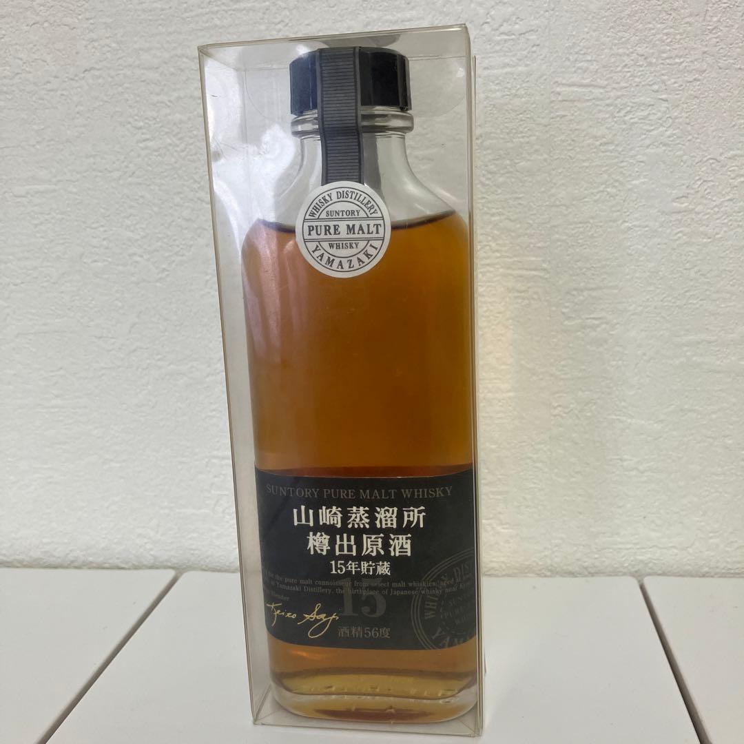 未開栓サントリーピュアモルトウイスキー 樽出原酒15年貯蔵