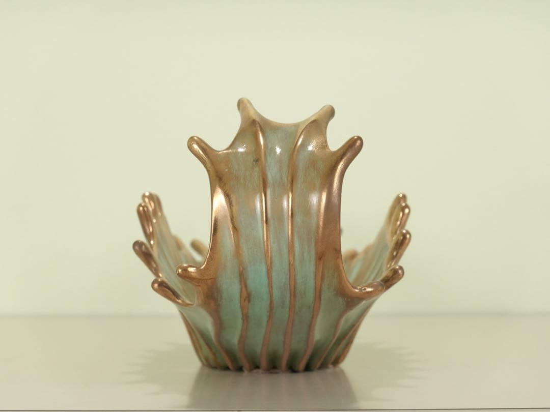 送料無料　イタリア鋳金工房　VENTURI ARTE　ブロンズ　フルーツボウル