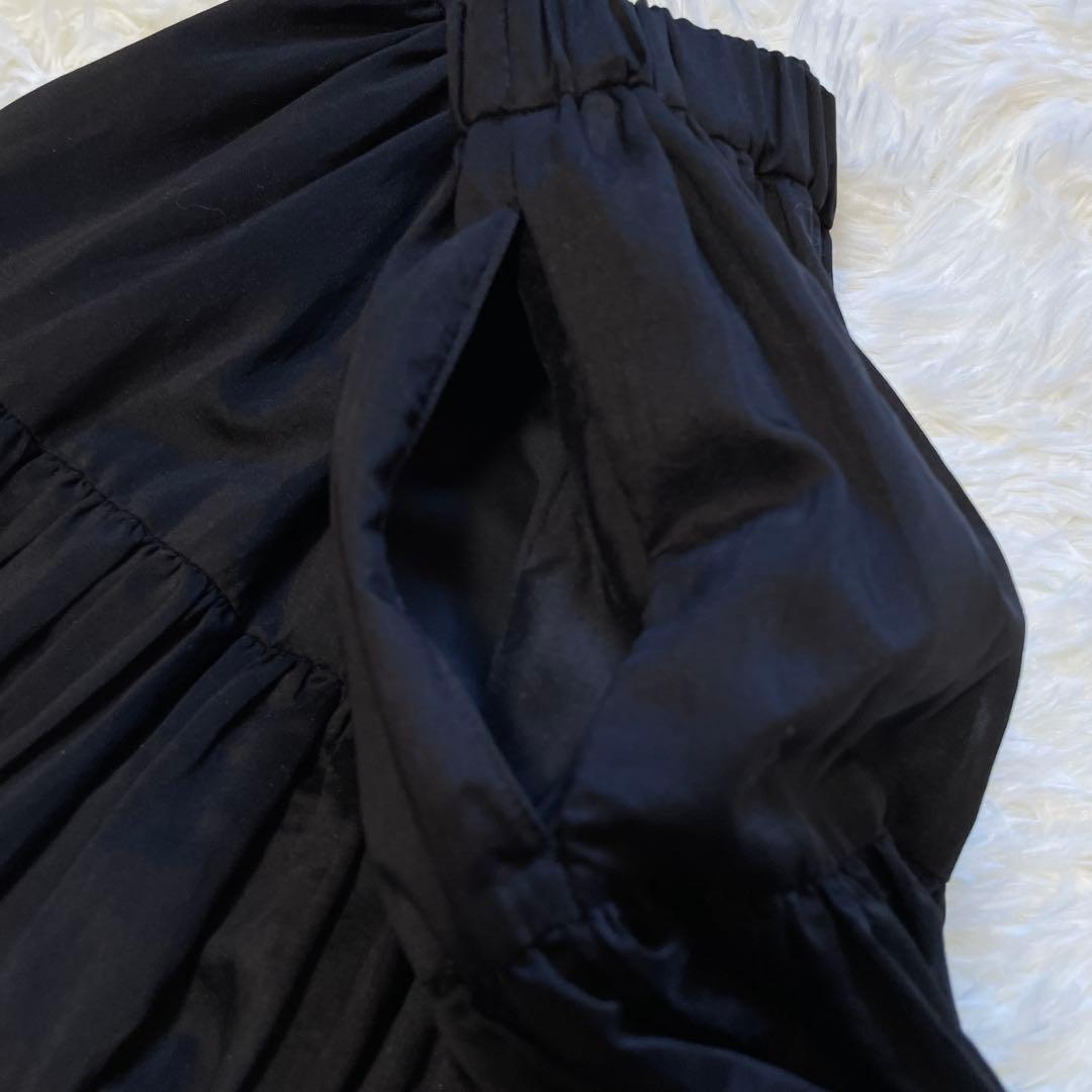 SEVEN TEN by MIHO KWAHITO シアーティアードスカート