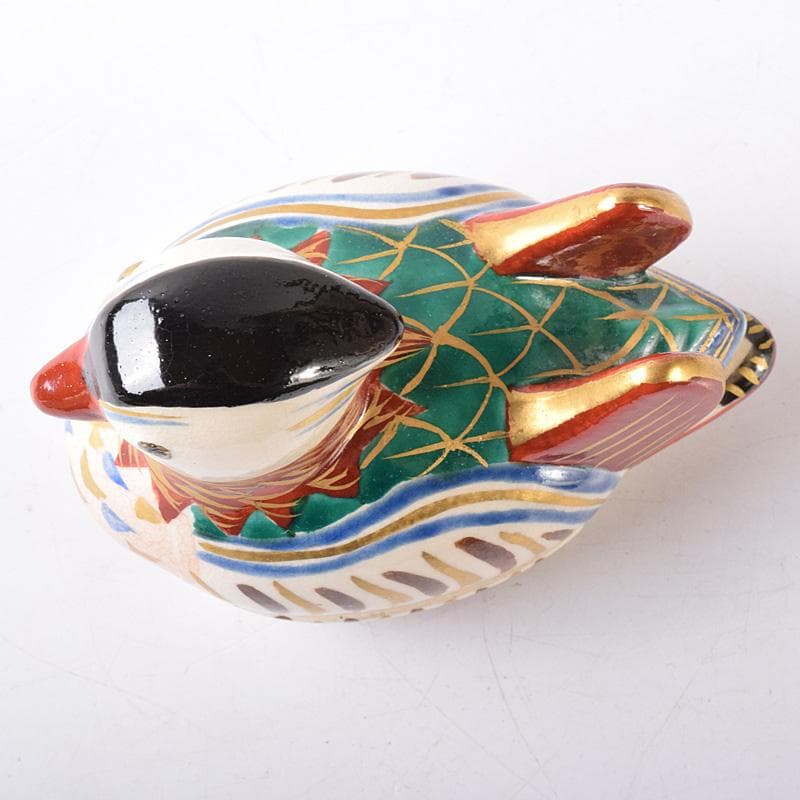 茶道具 京焼 橋本喜泉造 色絵 鴛鴦 香合 共箱 V 7566 - メルカリ