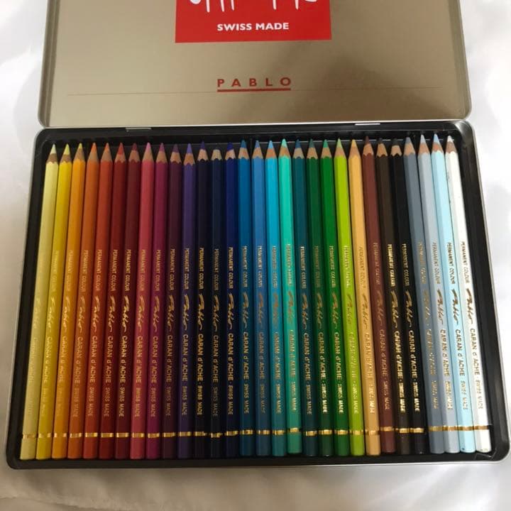 caran d'ache 油性 色鉛筆 30色
