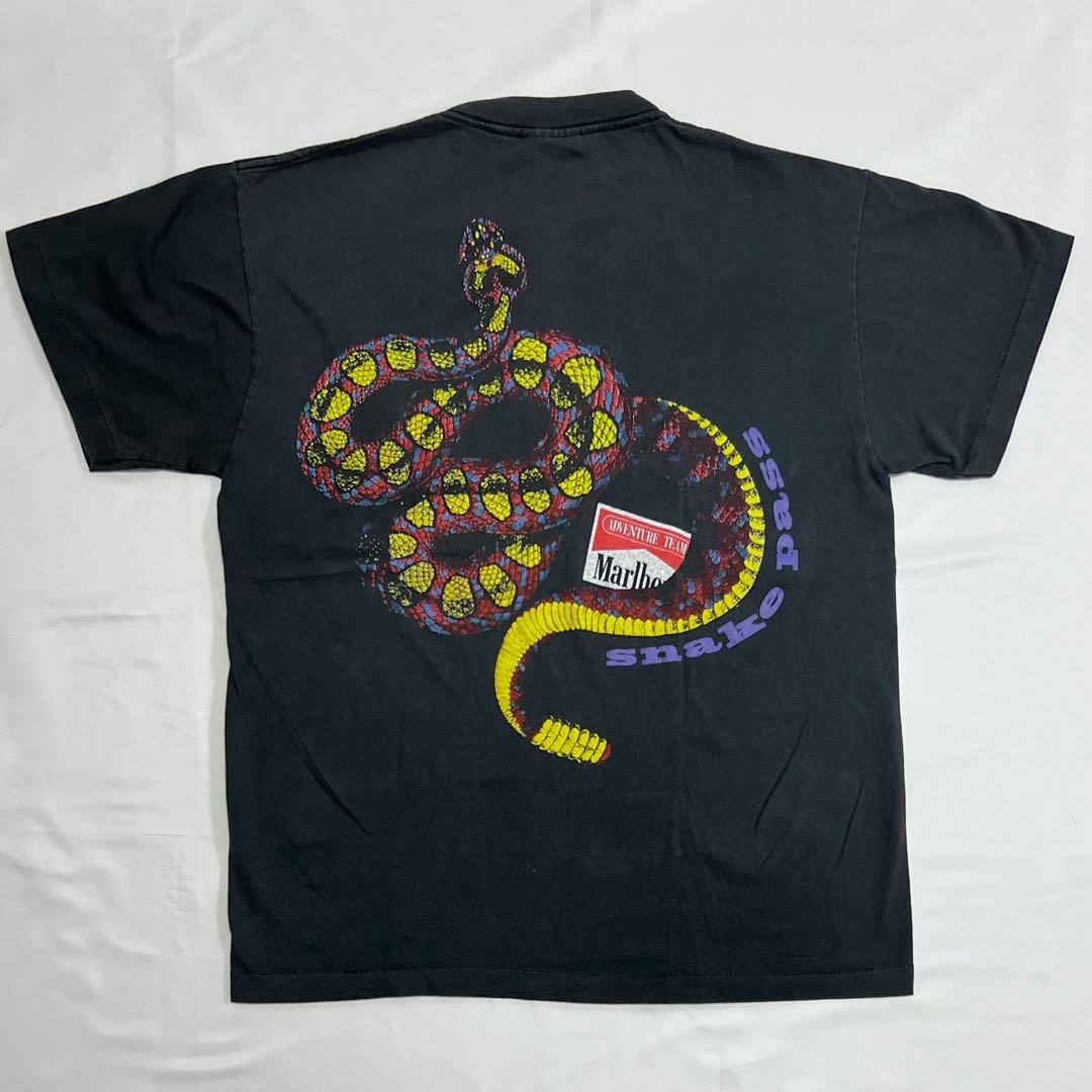 USA製 Marlboro マルボロ スネークパス ブラック 黒 L 山田蓮 - メルカリ