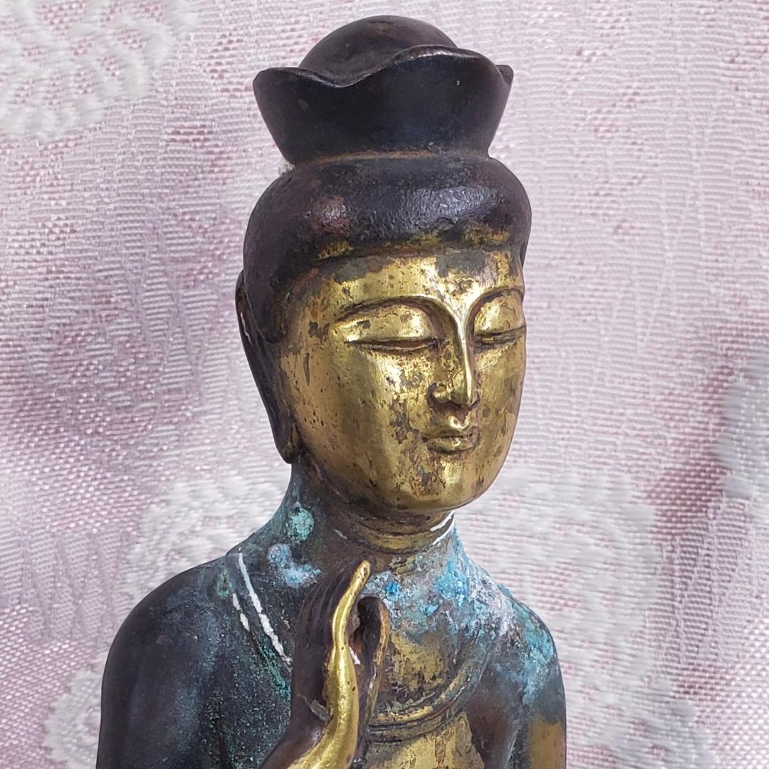 新羅仏】◇金銅十一面観音菩薩座像 仏像◇検）天平仏 飛鳥